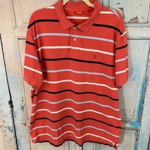 Men’s Orange/Blue/White Izod Polo Size XL